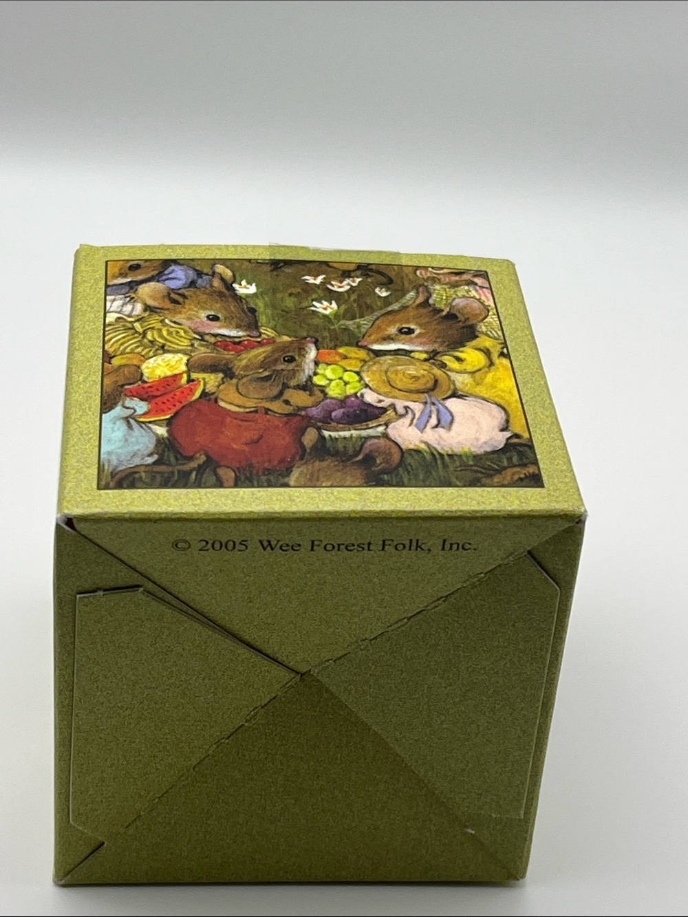 Wee Forest Folk Helpful Elf Figurine - Green and Red - Picture 13 of 15